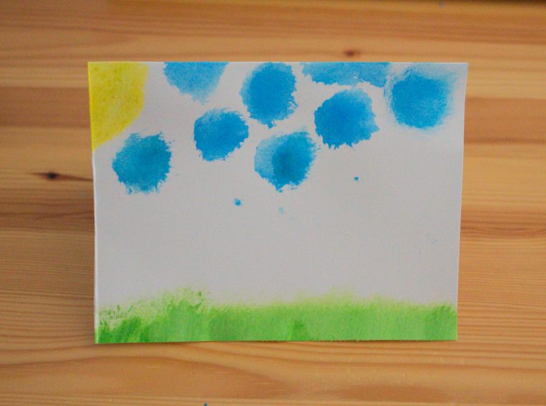 I know that it sort of looks like a child's painting but I think that it's cute. 